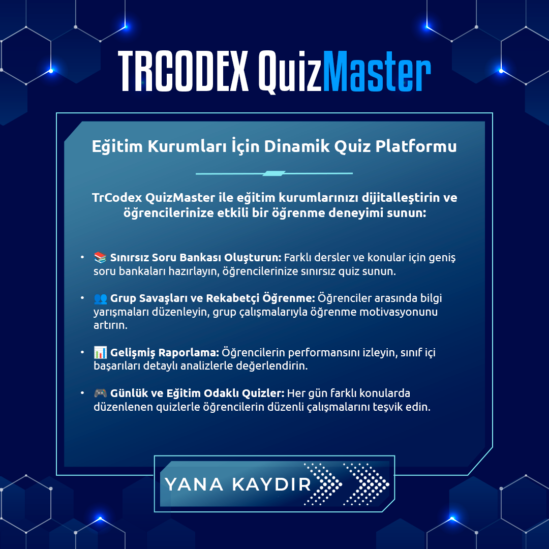 QuizMaster - Quiz  Mobil Uygulaması Yazılım Sistemi - Görsel 2